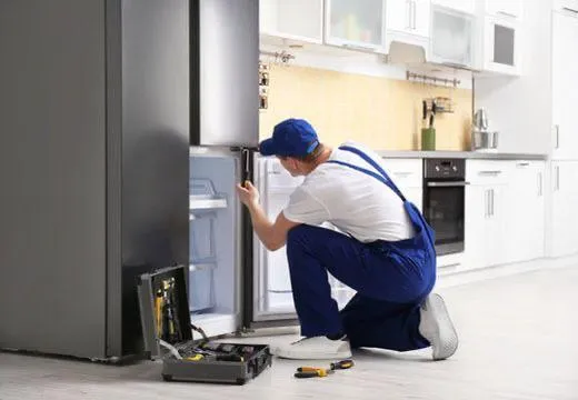 Completed refrigerator repair project