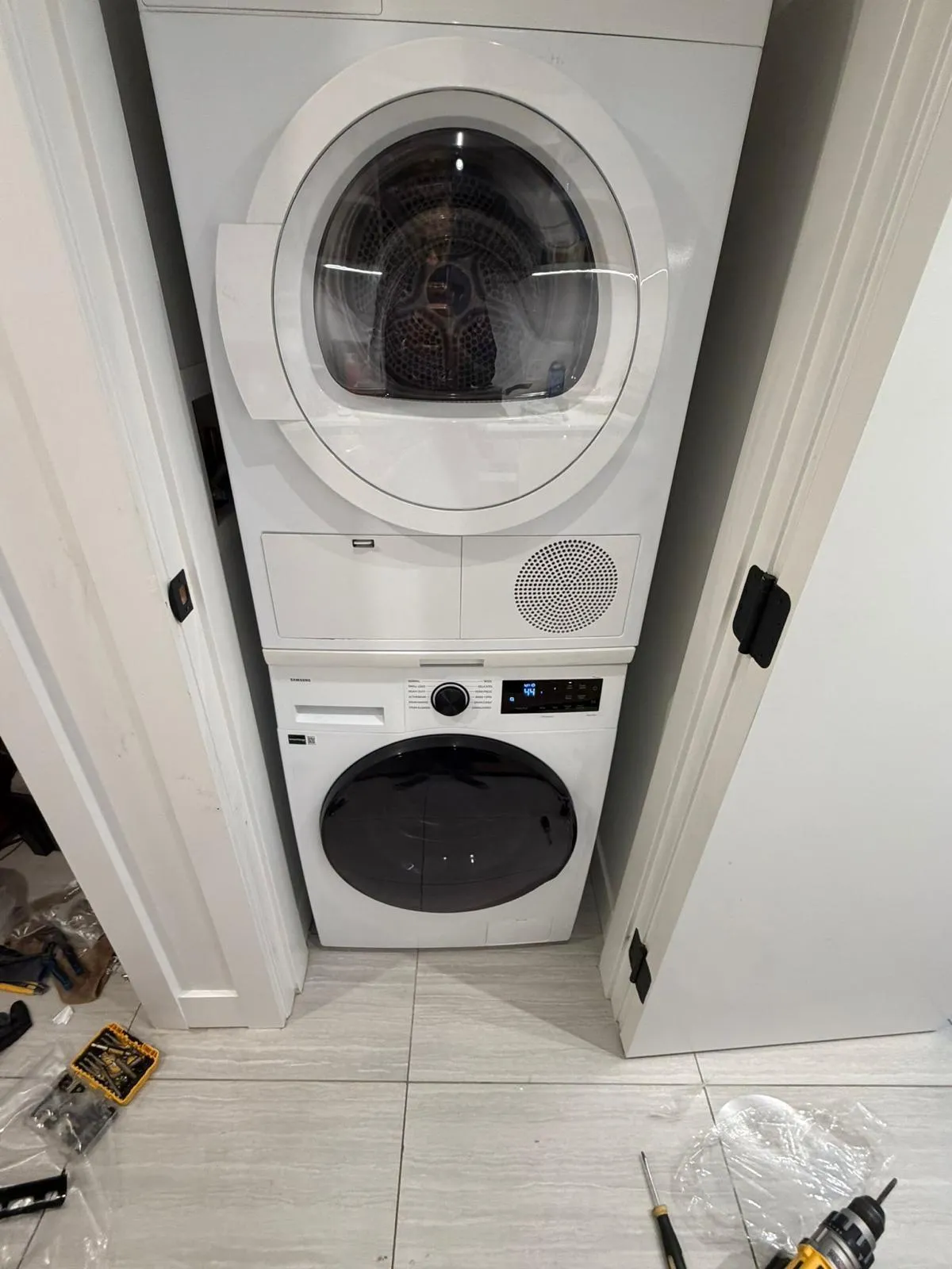 Completed washer and dryer repair project